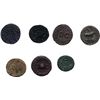 Image 2 : Lotti classici.    Impero romano. Lotto di 7 quadranti del I secolo, da classificare.     AE.     Mo