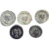 Image 1 : Lotti classici.    Impero romano. Lotto di 5 antoniniani d'argento da classificare.     AG.     Molt