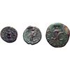 Image 2 : Lotti classici.    Impero romano. Lotto di 3 nominali provinciali da classificare.     AE.    R. 2 p