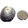 Image 1 : Lotti classici.    Impero bizantino. Lotto di un EL-aspron trachy (MB/qBB) + un sigillo di piombo (q
