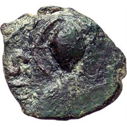 Monete e Medaglie di Zecche Italiane.   Capua. Ruggero II (1105-1154). Frazione di follaro.    MEC X