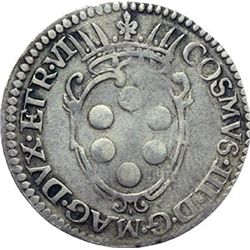Monete e Medaglie di Zecche Italiane.   Firenze. Cosimo III de' Medici (1670-1723). Giulio II serie,