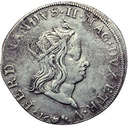 Monete e Medaglie di Zecche Italiane.   Livorno. Ferdinando II de' Medici (1621-1670). Tollero 1659.