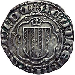 Monete e Medaglie di Zecche Italiane.   Messina. Martino I il giovane (1402-1409). Carlino o pierrea