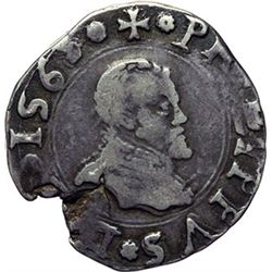 Monete e Medaglie di Zecche Italiane.   Messina. Filippo II (1556-1598). 3 tarì 1565.    Sp. 219/220