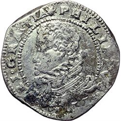 Monete e Medaglie di Zecche Italiane.   Messina. Filippo III (1598-1621). Mezzo scudo 1611, DC.    S
