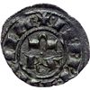 Image 1 : Monete e Medaglie di Zecche Italiane.   Messina o Brindisi. Corrado I (1250-1254). Mezzo denaro con 