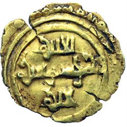 Monete e Medaglie di Zecche Italiane.   Messina o Palermo. Ruggero I  (1072-1101). Tarì.    Sp. 6. M