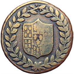 Monete e Medaglie di Zecche Italiane.   Napoli. Ferdinando IV  (1759-1816). 5 tornesi 1798, senza la