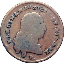 Monete e Medaglie di Zecche Italiane.   Napoli. Ferdinando IV  (1759-1816). 4 tornesi 1800.    MIR 4