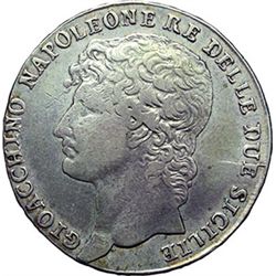 Monete e Medaglie di Zecche Italiane.   Napoli. Gioacchino Murat (1808-1815). 12 carlini 1810.    MI