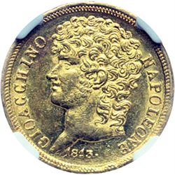 Monete e Medaglie di Zecche Italiane.   Napoli. Gioacchino Murat (1808-1815). 20 lire 1813, rami cor