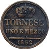Image 2 : Monete e Medaglie di Zecche Italiane.   Napoli. Ferdinando II (1830-1859). Un tornese e mezzo 1832. 