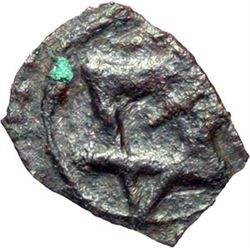 Monete e Medaglie di Zecche Italiane.   Palermo. Normanni Antichi , secolo XI. Kharruba con al D/ ed