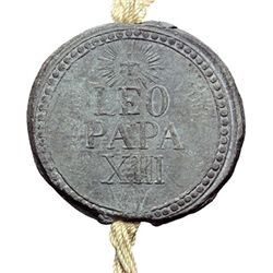 Monete e Medaglie di Zecche Italiane.   Roma. Leone XIII (1878-1903), Gioacchino Pecci. Bolla.    Se