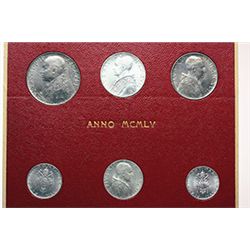 Monete e Medaglie di Zecche Italiane.   Roma. Pio XII (1939-1958), Eugenio Pacelli. Serie 1955: 100,