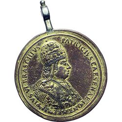 Medaglie Papali.    Pio VI (1775-1799), Giovanni Angelo Braschi. Medaglia con appiccaglia 1775 omagg