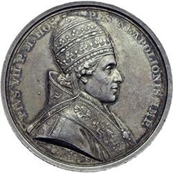 Medaglie Papali.    Pio VII (1800-1823), Barnaba Chiaramonti. Medaglia 1804, per l'incoronazione di 