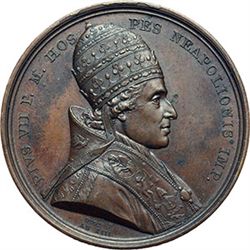 Medaglie Papali.    Pio VII (1800-1823), Barnaba Chiaramonti. Medaglia 1804, per l'incoronazione di 