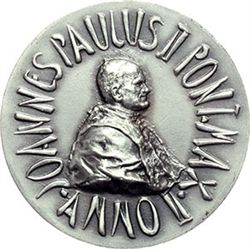 Medaglie Papali.    Giovanni Paolo II (1978-2005). Medaglia annuale A. II.    D.V. 17. AG.   mm. 44.