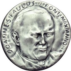 Medaglie Papali.    Giovanni Paolo II (1978-2005). Medaglia annuale A. III.    D.V. 25. AG.   mm. 44