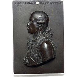 Medaglie e Placchette.   Firenze. Pietro Leopoldo (1765-1790). Placchetta  103X71 mm.  D/ Busto a si