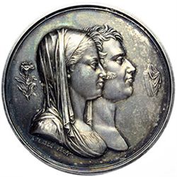 Medaglie e Placchette.   Napoli. Maria Carolina Ferdinanda di Borbone (1798-1870) Duchessa di Berry.