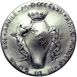 Medaglie e Placchette.   Roma.  Medaglia 1964 per il IV centenario della morte di Michelangelo Buona