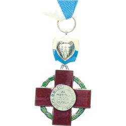Medaglie e Placchette.   San Marino.  Medaglia al merito della Croce Rossa Sammarinese.     AG e sma