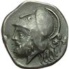 Image 1 : Roman Republican.     Didrachm, Neapolis ca 310-300. Obv.: Helmeted head of bearded Mars left; behin