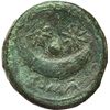 Image 2 : Roman Republican.     Uncia, ca 217-215. Obv.: Draped bust of Sol facing; in left field, pellet. Rev