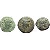 Image 1 : Roman Republican.     Lot of 3 quadrans, ca 215-212. Obv.: Head of Hercules right, wearing lion skin