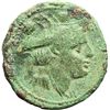 Image 1 : Roman Republican.     Sextans, ca 215-212. Obv.: Head of Mercury right, above two pellets. Rev.: Pro