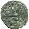 Image 2 : Roman Republican.     Sextans, ca 215-212. Obv.: Head of Mercury right; above two pellets. Rev.: Pro