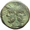 Image 1 : Roman Republican.     As, after 211. Obv.: Laureate head of Janus; above mark of value I. Rev.: Prow