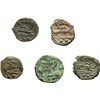 Image 2 : Roman Republican.     Lot of 5 coins. Sextans, Sardinia after 211. Obv.: Head of Mercury right; abov