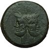 Image 1 : Roman Republican.    'Victory'  series. As, Central Italy circa 211-208,. Obv.: Laureate head of Jan