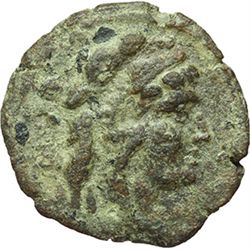 Roman Republican.    'Victory' series. Quadrans, 'light series'. Central Italy ca 211-208. Obv.: Hea