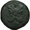 Image 1 : Roman Republican.    'Victory'  series. As, Sicily circa 209-208. Obv.: Laureate head of Janus; abov