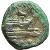Image 2 : Roman Republican.    'Rostrum tridens' series. Quadrans, ca 206-195. Obv.: Head of Hercules right; b