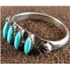 Image 1 : Zuni Indian Sterling Silver & Turquoise Ring