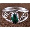 Image 1 : Sterling Silver & Malachite Native American Ring