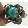 Image 1 : Vintage Navajo Handcrafted Sterling Silver & Turquoise Ring