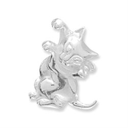 Sterling Silver Kitty Slide