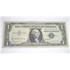 Image 1 : 1957 B SERIES $1 SILVER CERTIFICATE BILL SERIAL # W63491267A *PLEASE LOOK AT PIC TO DETERMINE GRADE*