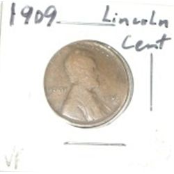 1909 LINCOLN CENT *RARE EARLY YEAR VERY FINE GRADE*!!