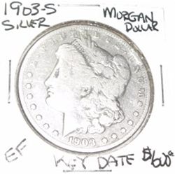 1903-S PEACE SILVER DOLLAR RED BOOK VALUE IS $600.00 *EXTREMELY RARE KEY DATE EXTRA FINE GRADE*!!