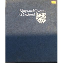 1977 POSTAL COMMEMORATIVE SOCIETY KINGS & QUEENS OF ENGLAND BOOK 12 *1ST DAY COVERS* WITH STAMPS.