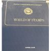 Image 1 : 1970'S POSTAL COMMEMORATIVE SOCIETY *WORLD OF STAMPS BOOK FILLED WITH 80 LARGE STAMPS INCL CHURCHILL