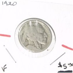 1920 BUFFALO NICKEL *FINE GRADE* NICKEL CAME OUT OF SAFE DEPOSIT BOX*!!
